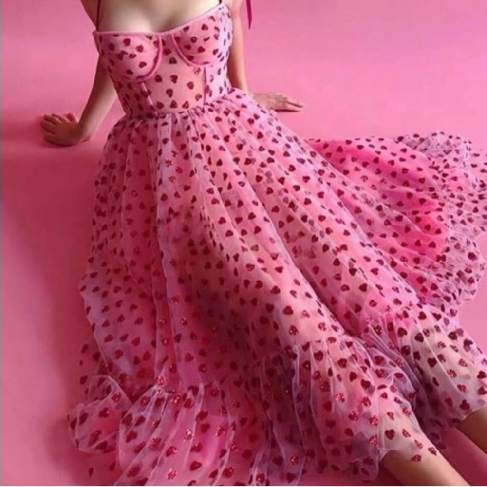 Betsey Johnson Pink Heart Dress